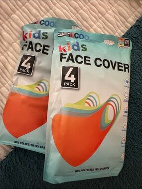 32° Kids Face Cover 2 Packs of 4 masks - Orange